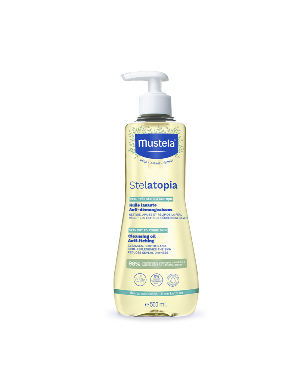 Stelatopia olio bagno 500ml - mustela