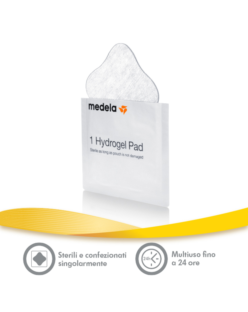 Hydrogel pads - cuscinetti idrogel confezione da 4 pezzi - medela