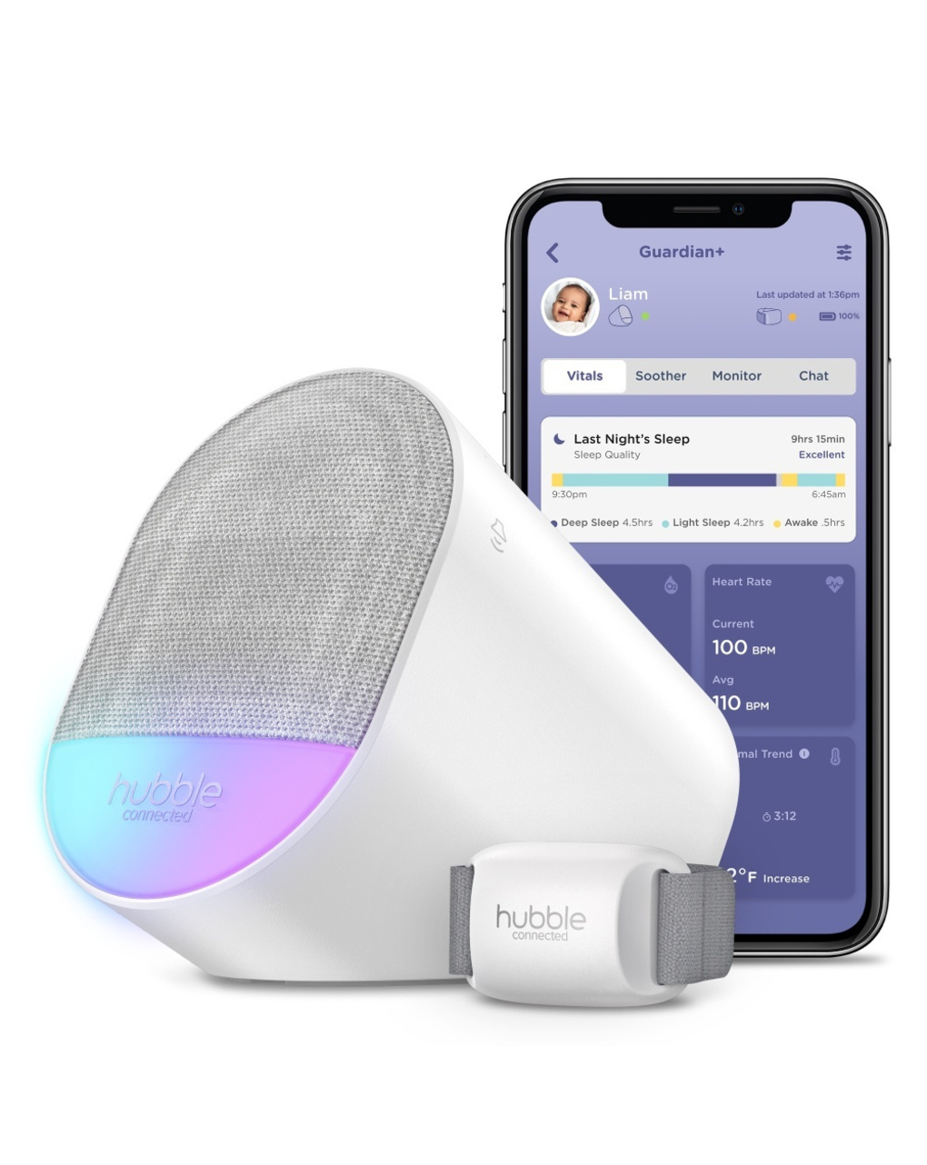 Hubble connected - baby audio monitor hubble guardian+