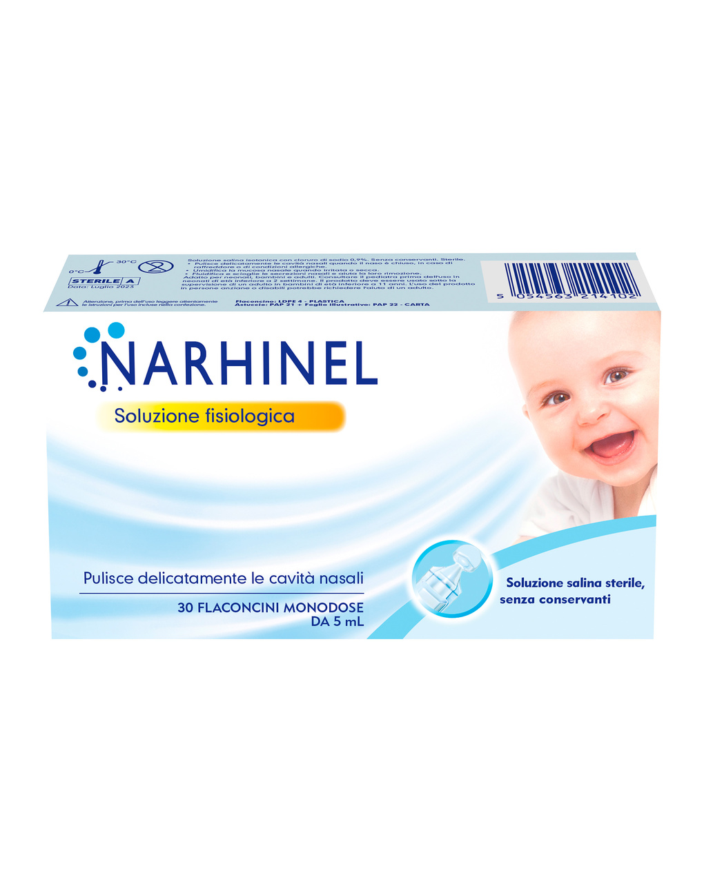 Soluzione fisiologica 30 fiale x 5 ml - narhinel