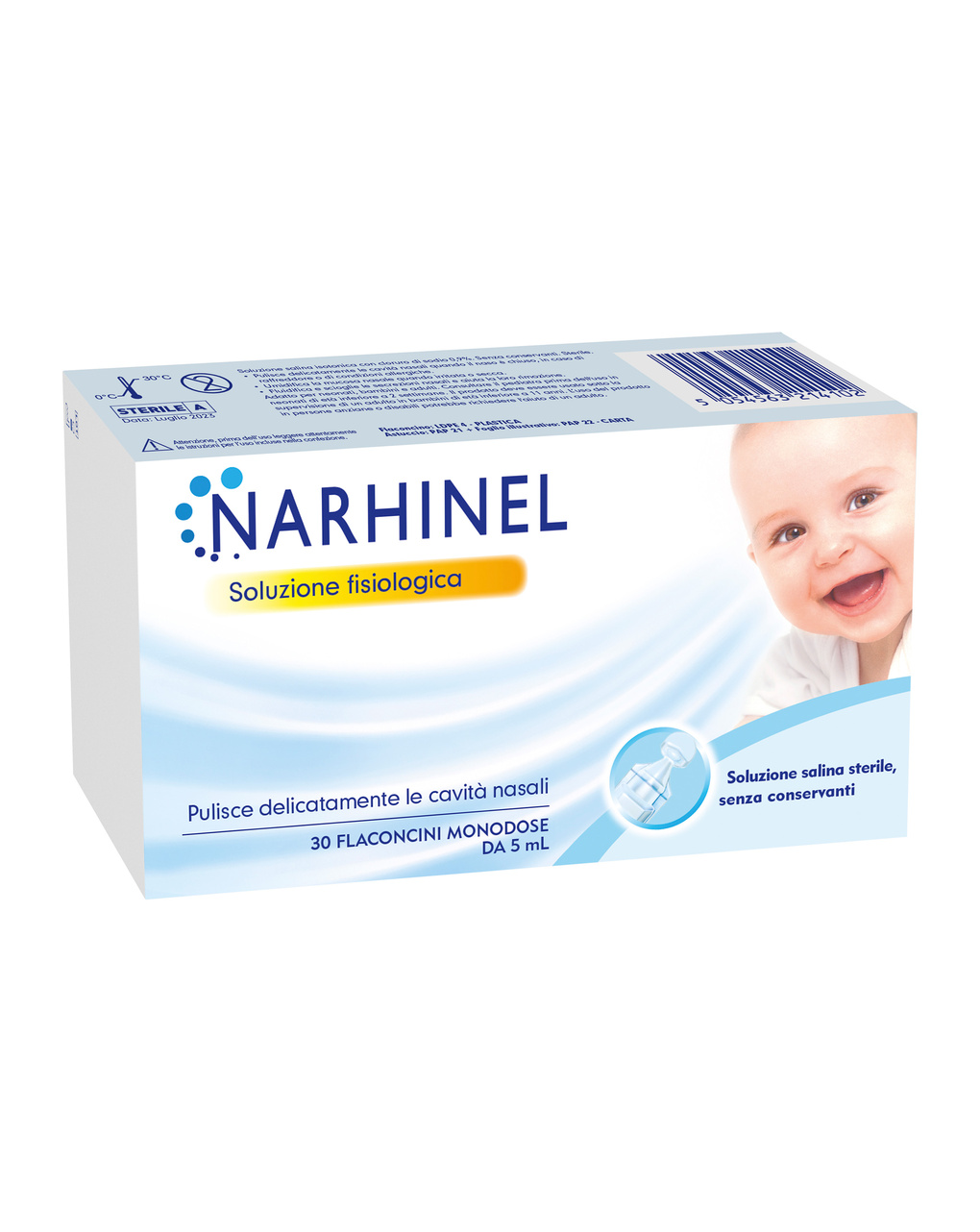 Soluzione fisiologica 30 fiale x 5 ml - narhinel