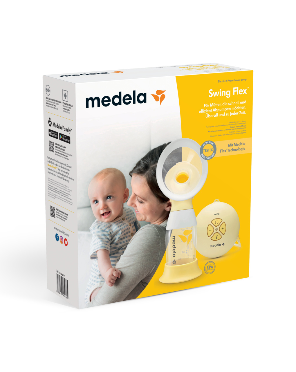 Tiralatte elettrico singolo swing flex - medela