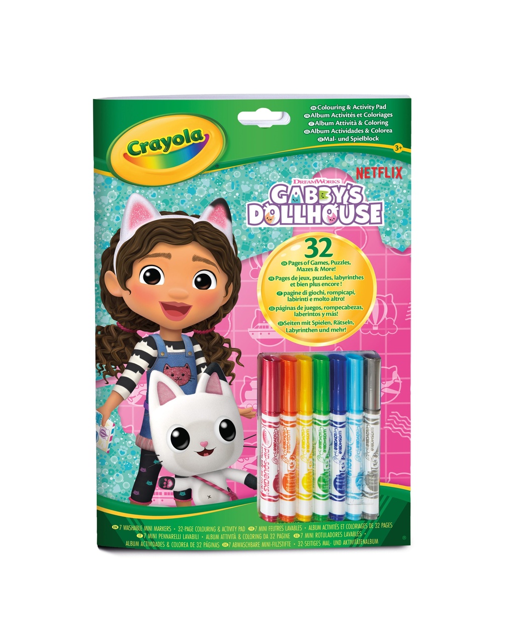 Album attività & coloring gabby's dollhouse - 3+ crayola