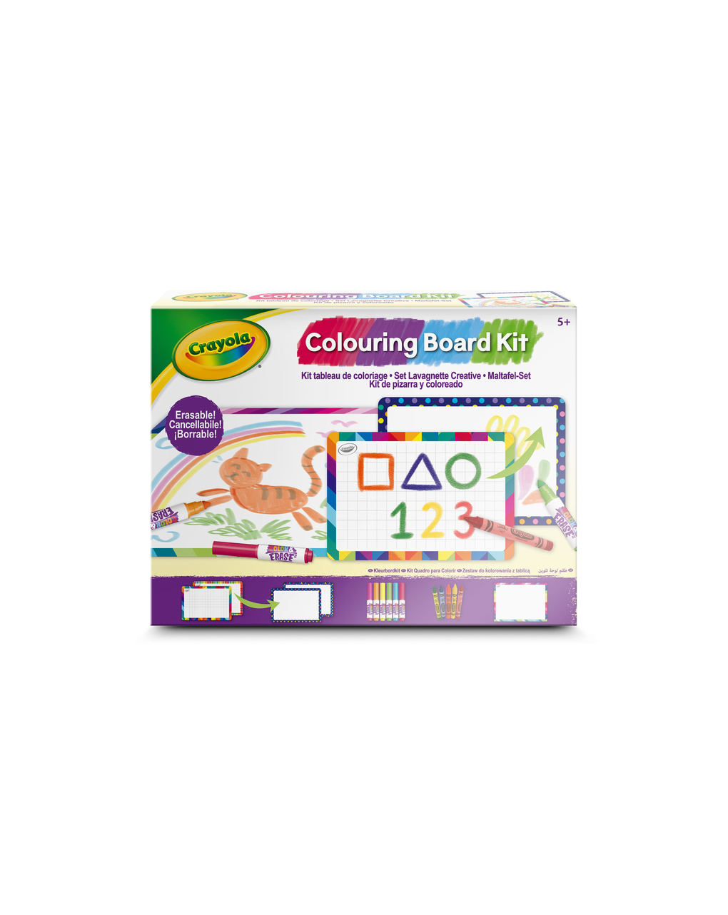 Set lavagnette bianche creative, per colorare e scrivere - 5+ crayola