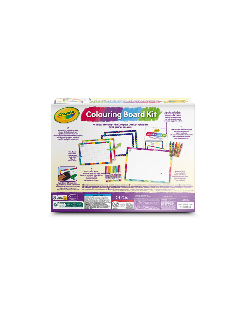 Set lavagnette bianche creative, per colorare e scrivere - 5+ crayola