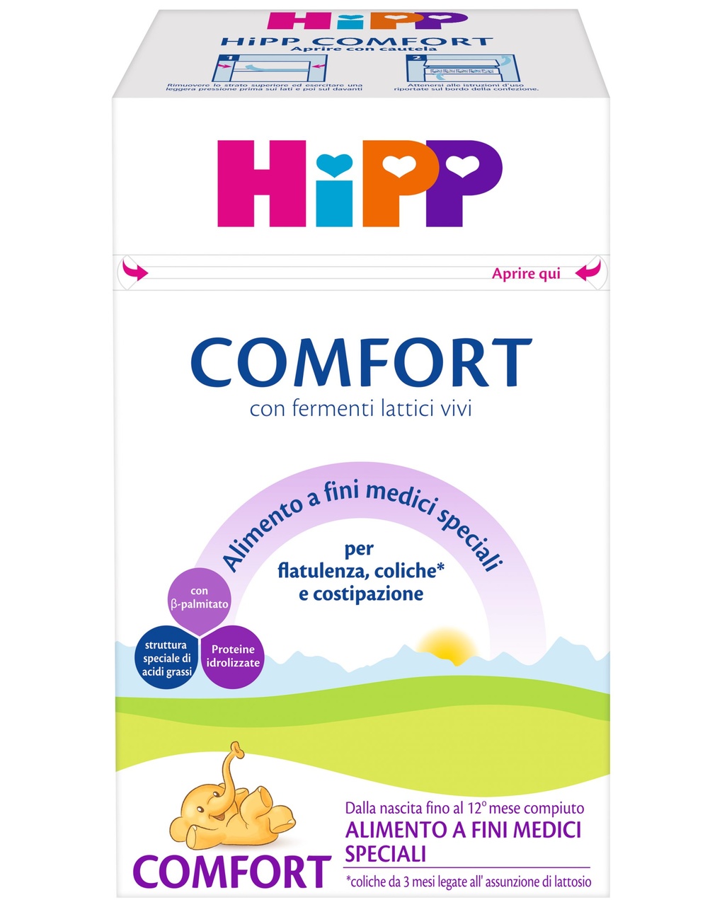 Latte speciale comfort 600 gr - hipp