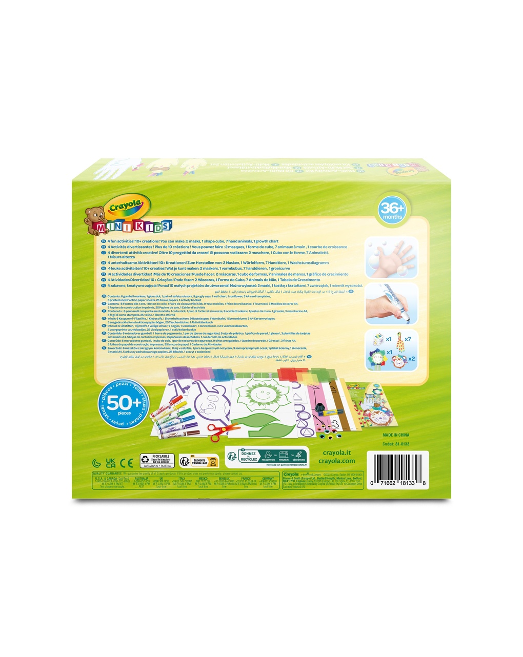 Mini kids, set multi-attività per realizzare lavoretti creativi -3+  crayola