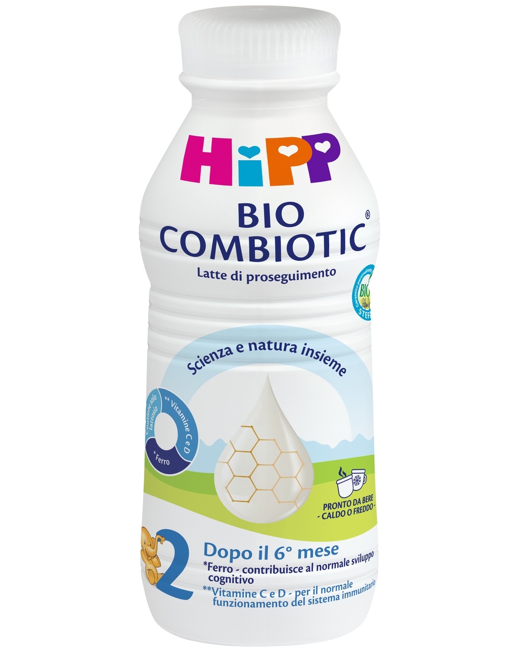 Latte 2 di proseguimento liquido 470 ml bio combiotic - hipp