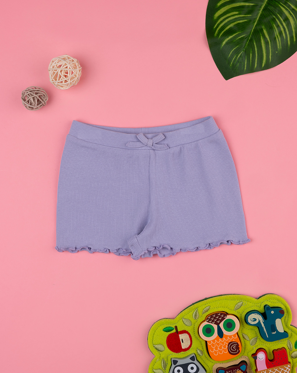 Shorts lilla bambina