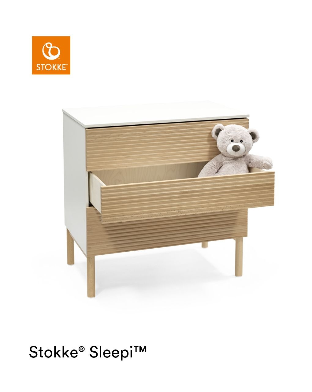 Struttura per cassettiera sleepi™ natural - stokke®