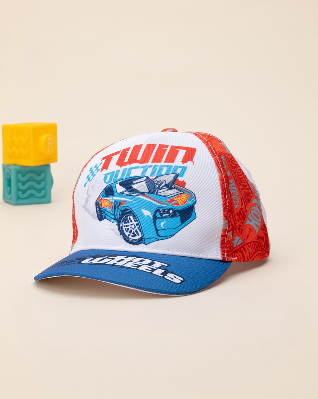 Cappello con visiera bimbo hot wheels