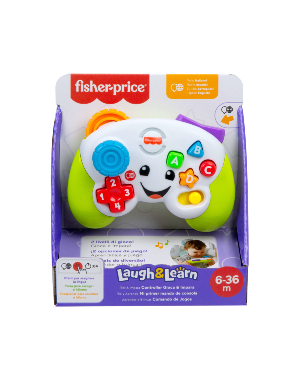 Controller gioca & impara, con due modalità "videogioco" - 5+ - fisher-price