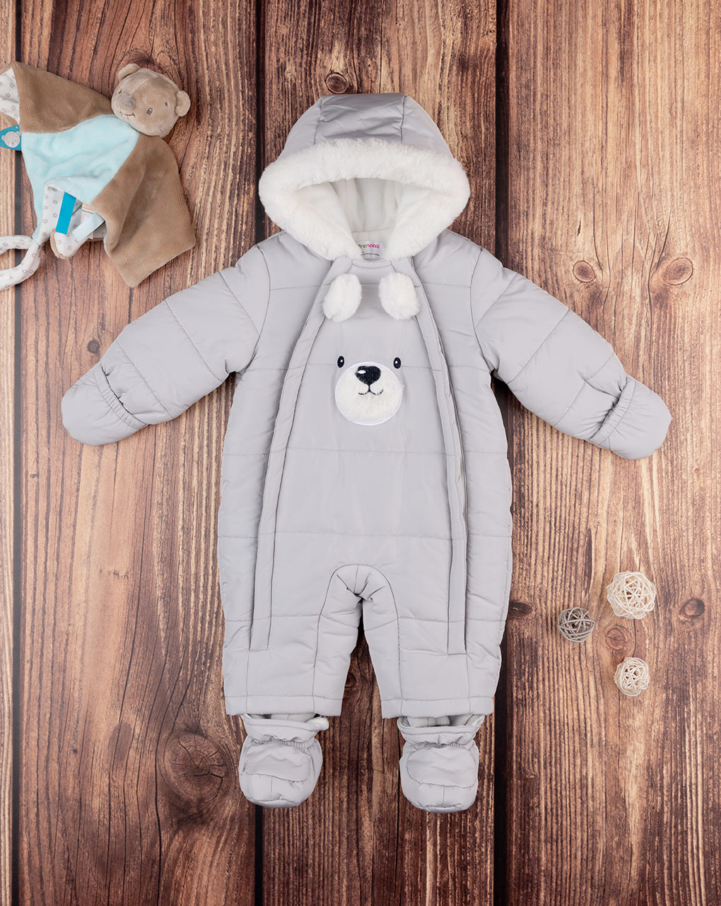 Tuta da neve nylon bimbo grey