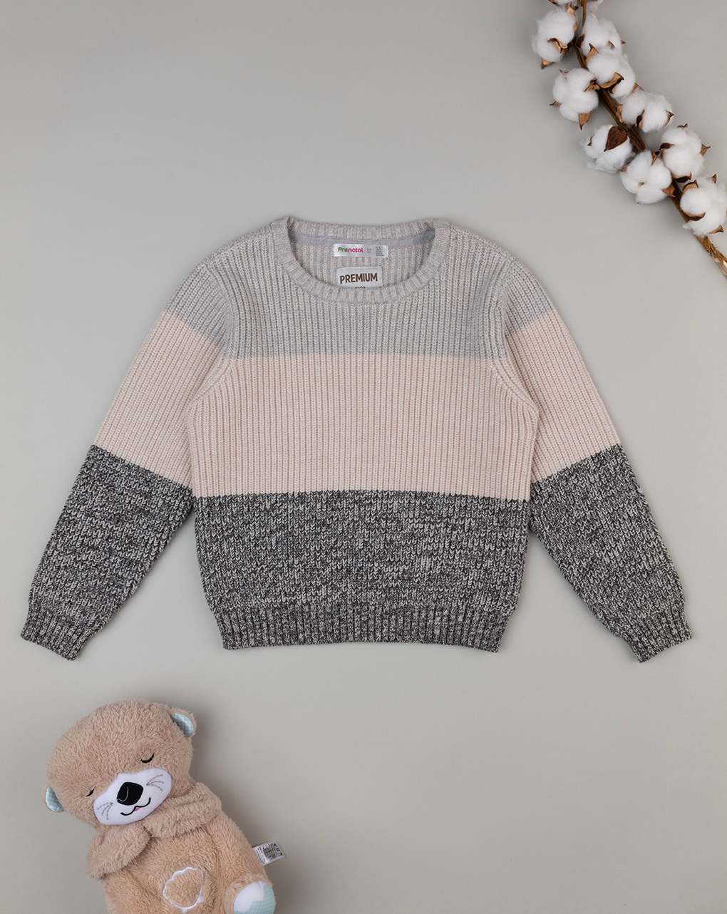 Maglia tricot rigata bambino