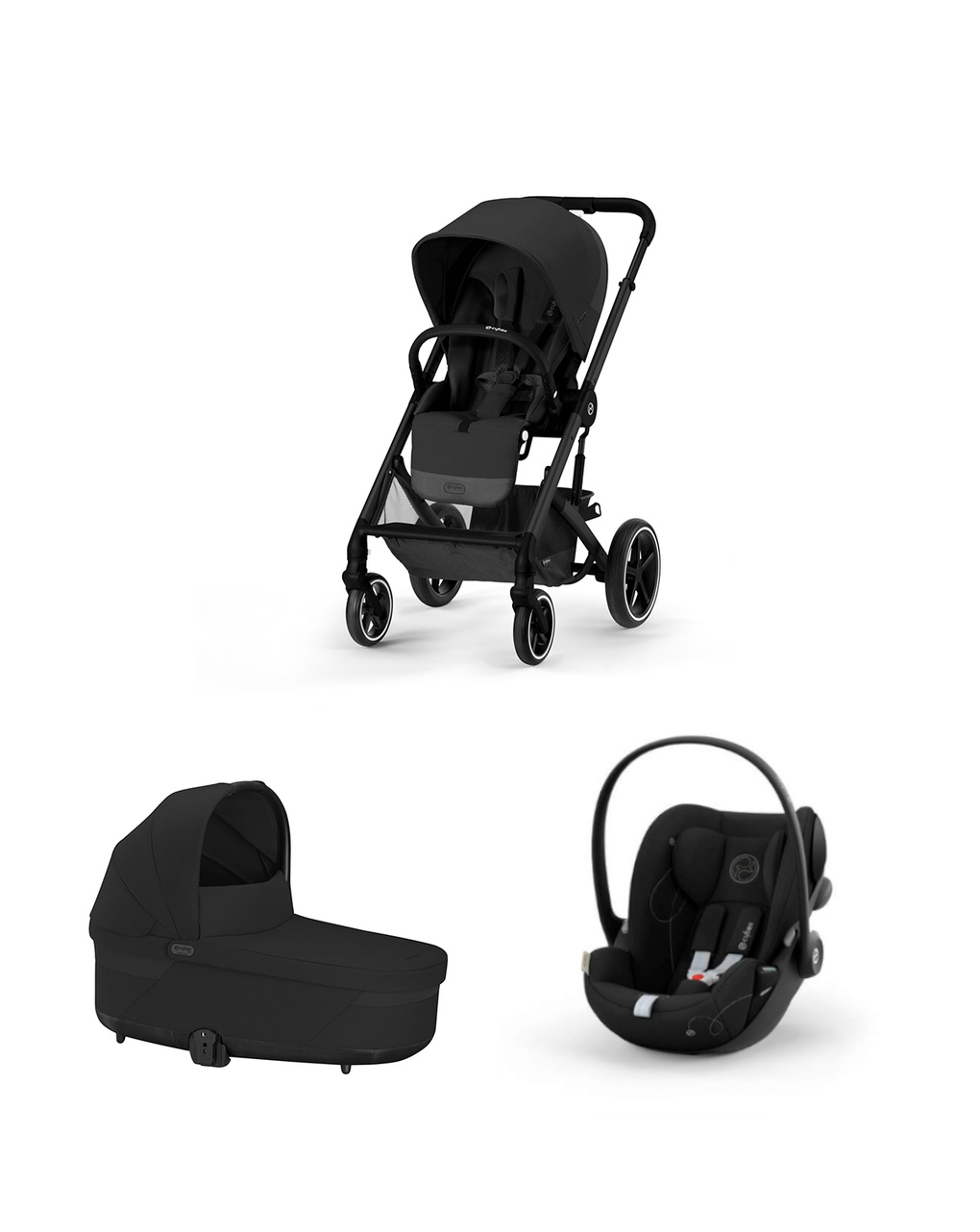 Trio balios s lux moon black + cloud g | no adattatori - cybex