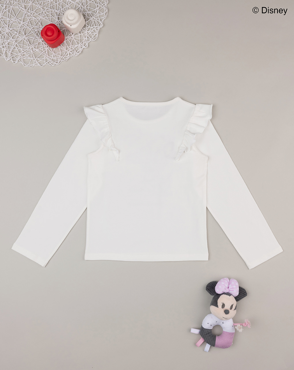 T-shirt bimba bianca minnie