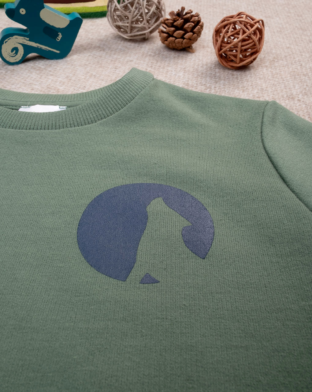 Maglia verde scuro bambino