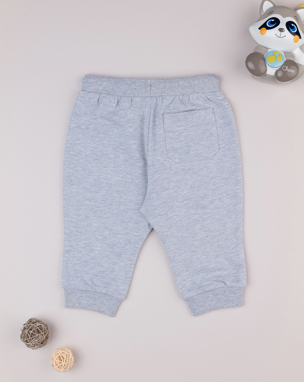 Pantalone felpato bimbo grigio