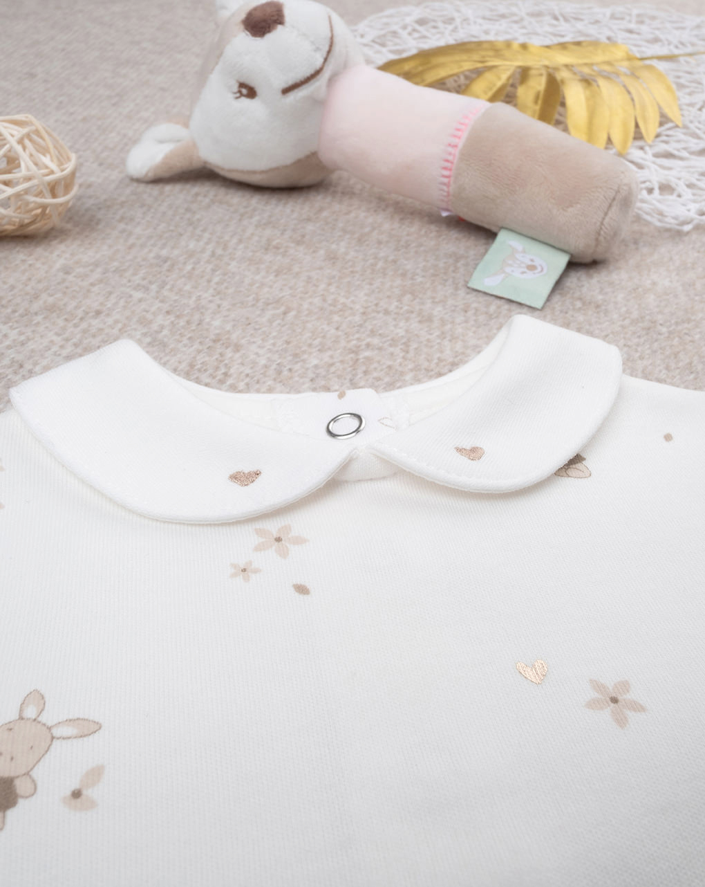 Set tutina più cardigan panna