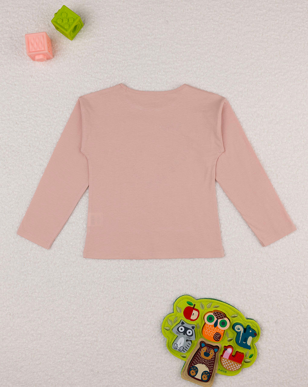 T-shirt bimba rosa stampata