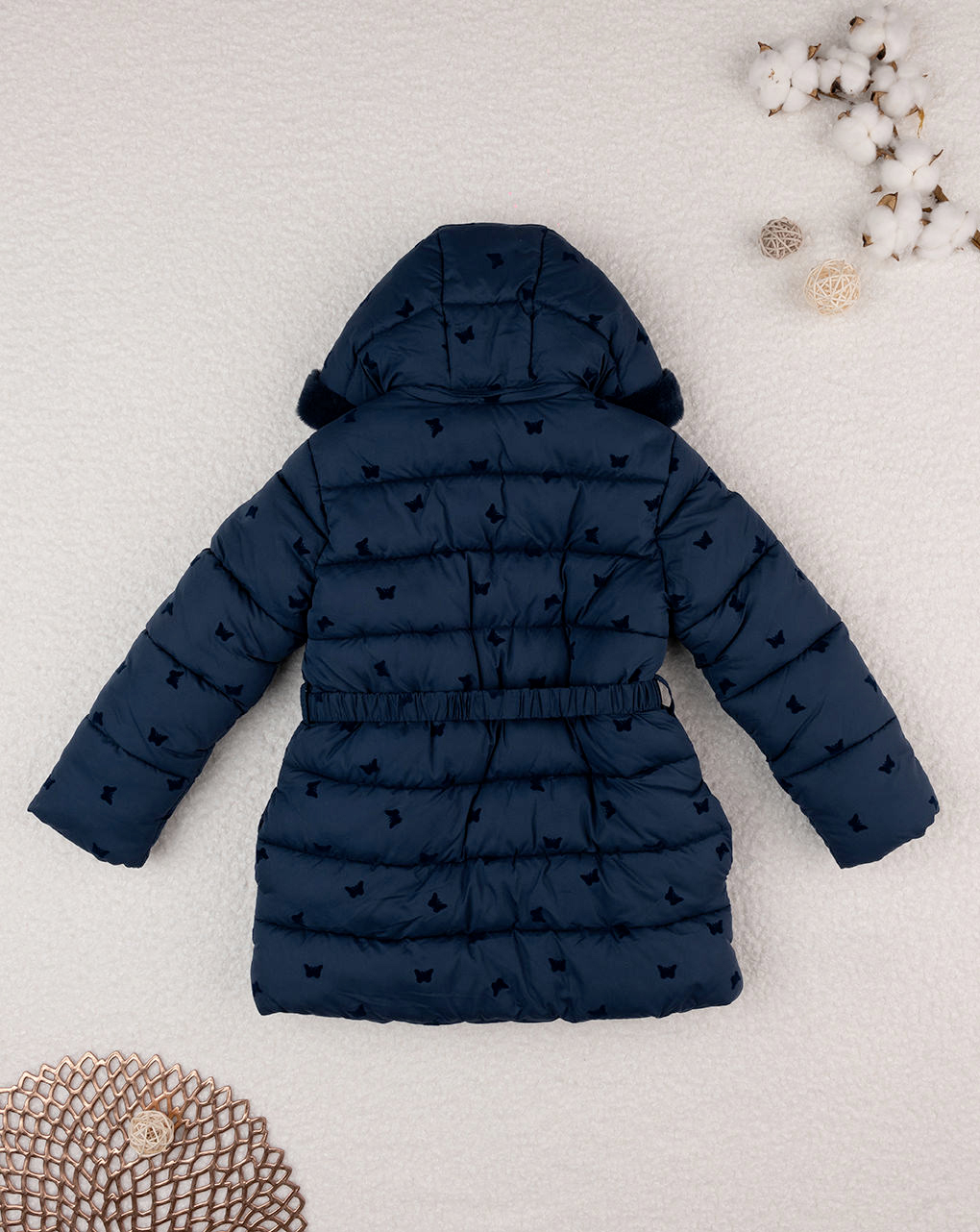 Cappotto bimba blu