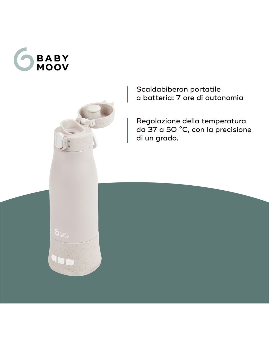 Scaldabiberon portatile moov & feed 340 ml - babymoov