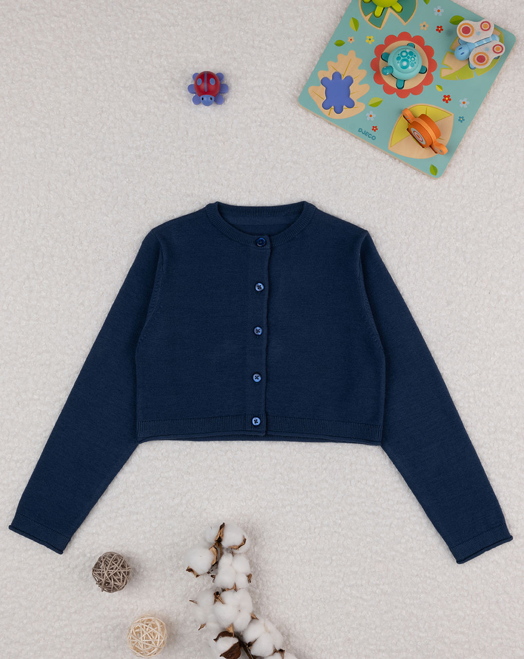 Cardigan bimba blu