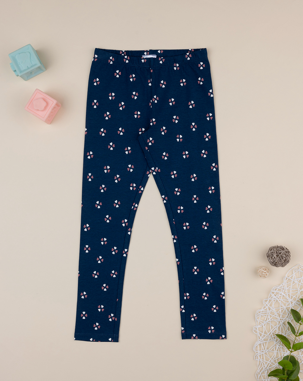 Legging bimba blu stampato