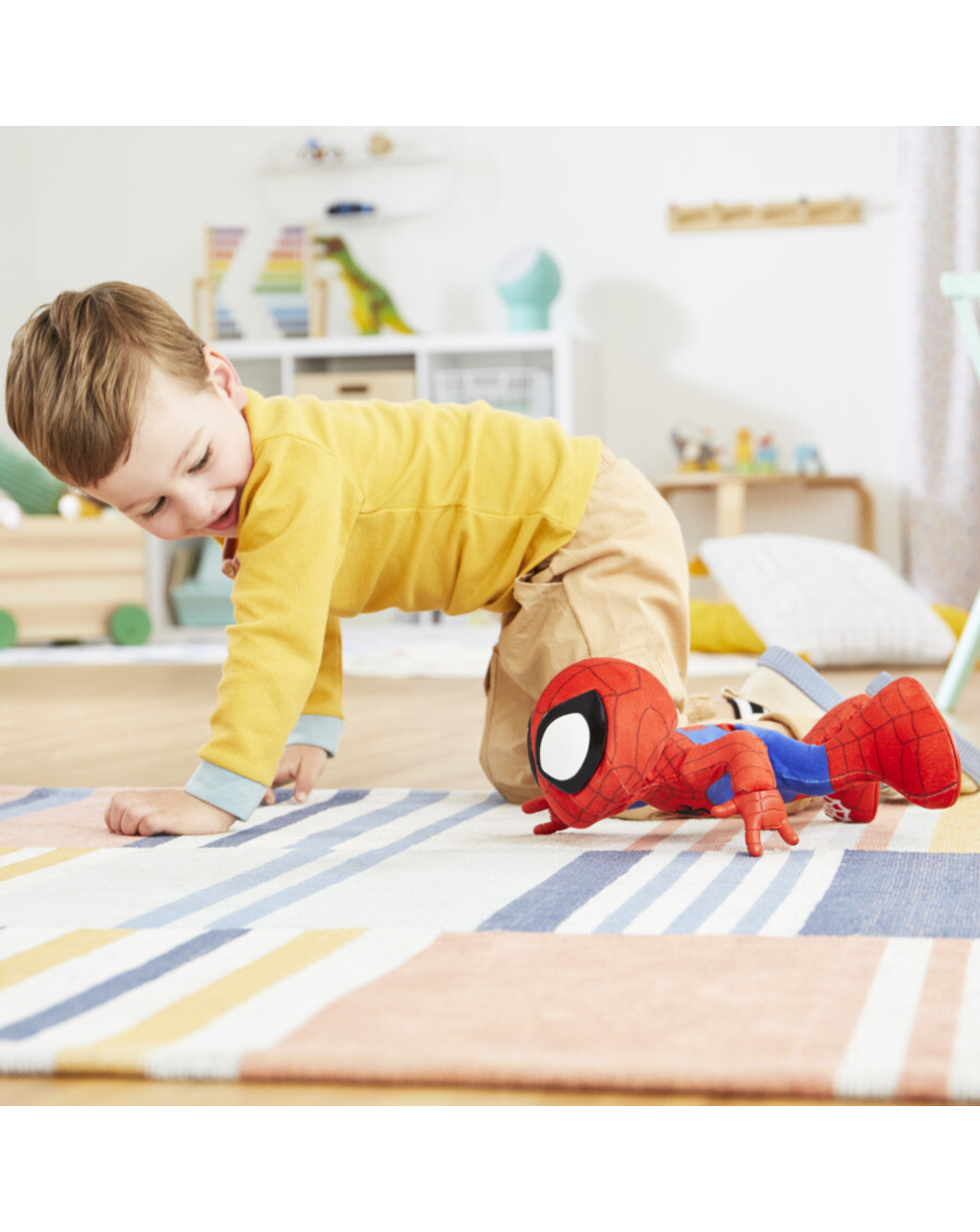 Spidey balla e gattona - peluche interattivo - 3+ - hasbro marvel spidey