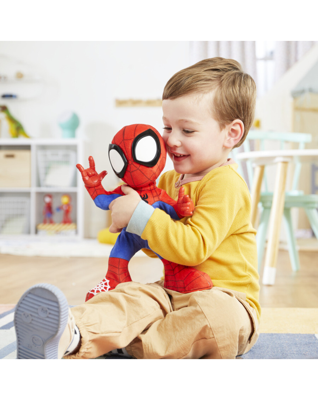 Spidey balla e gattona - peluche interattivo - 3+ - hasbro marvel spidey