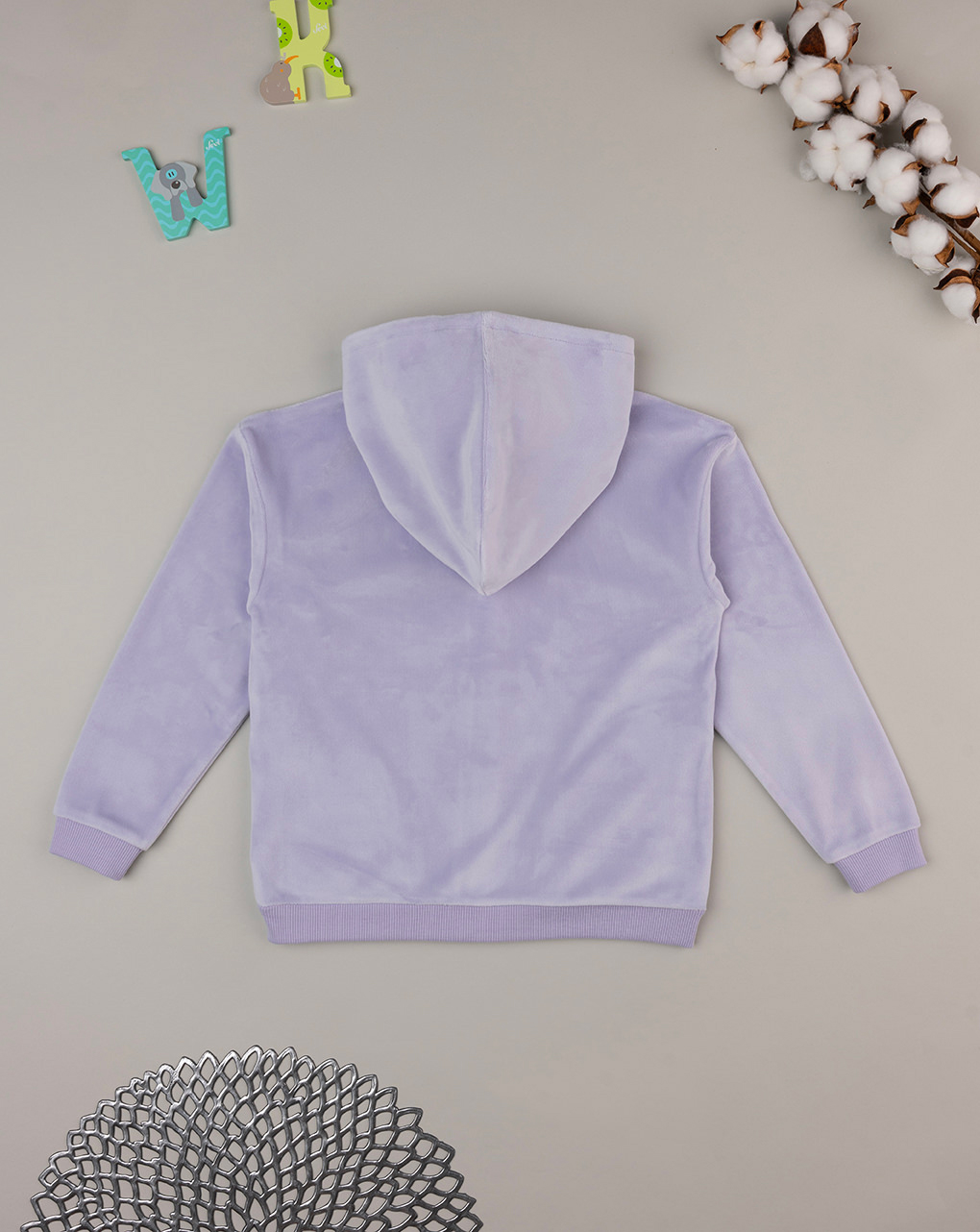 Cardigan lilla bambina in ciniglia