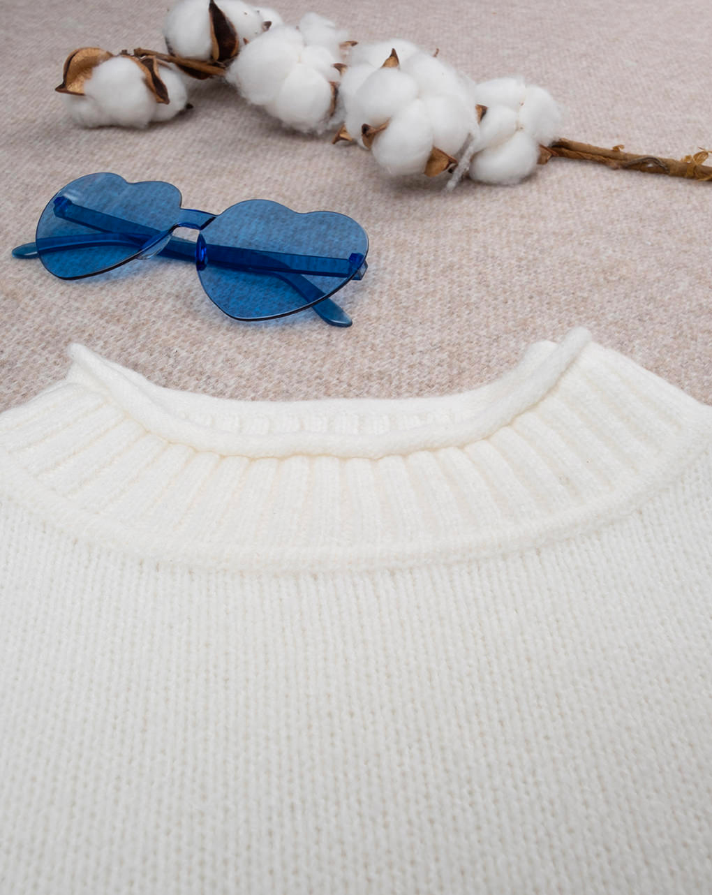 Maglione tricot bianco bimba