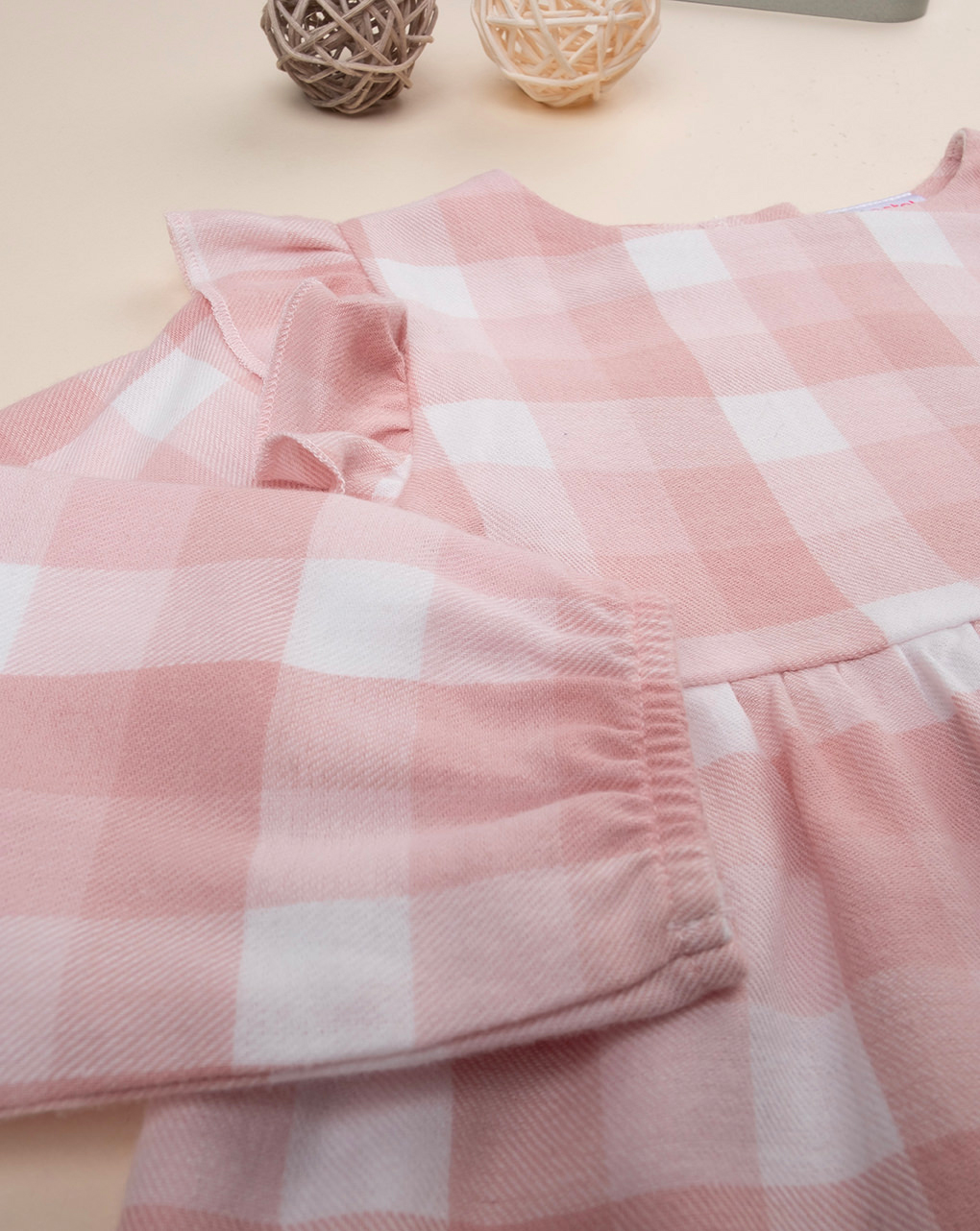 Camicia bimba bianca/rosa