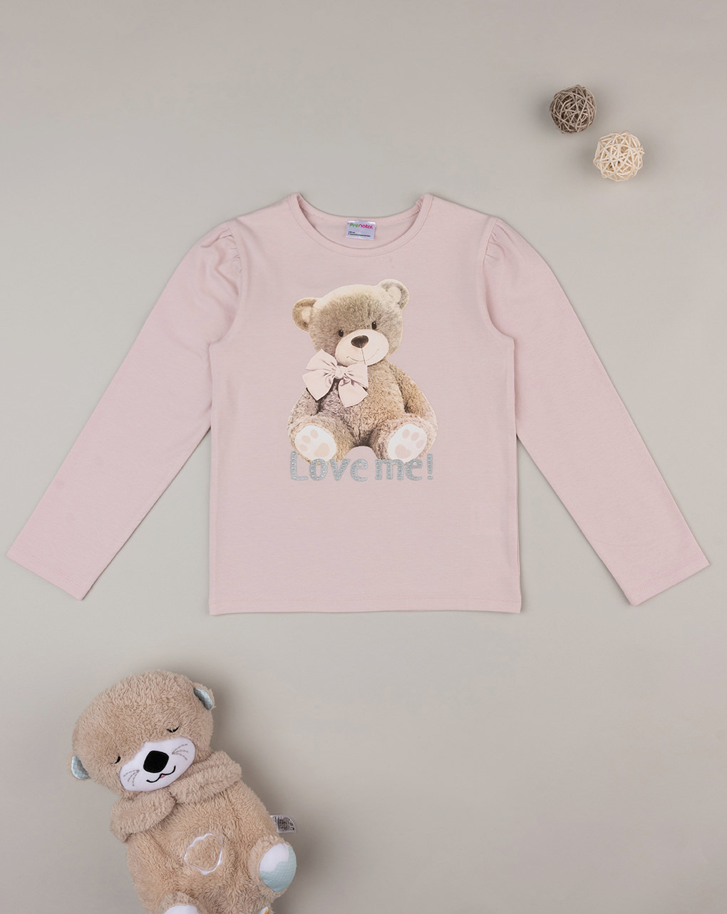 T-shirt bimba rosa stampata