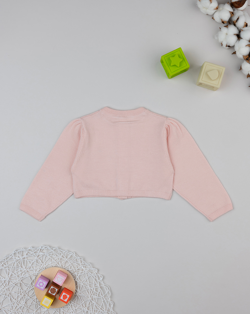 Cardigan tricot bimba rosa