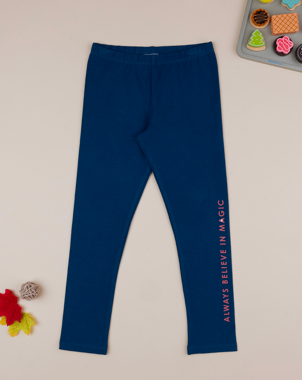 Legging bimba blu