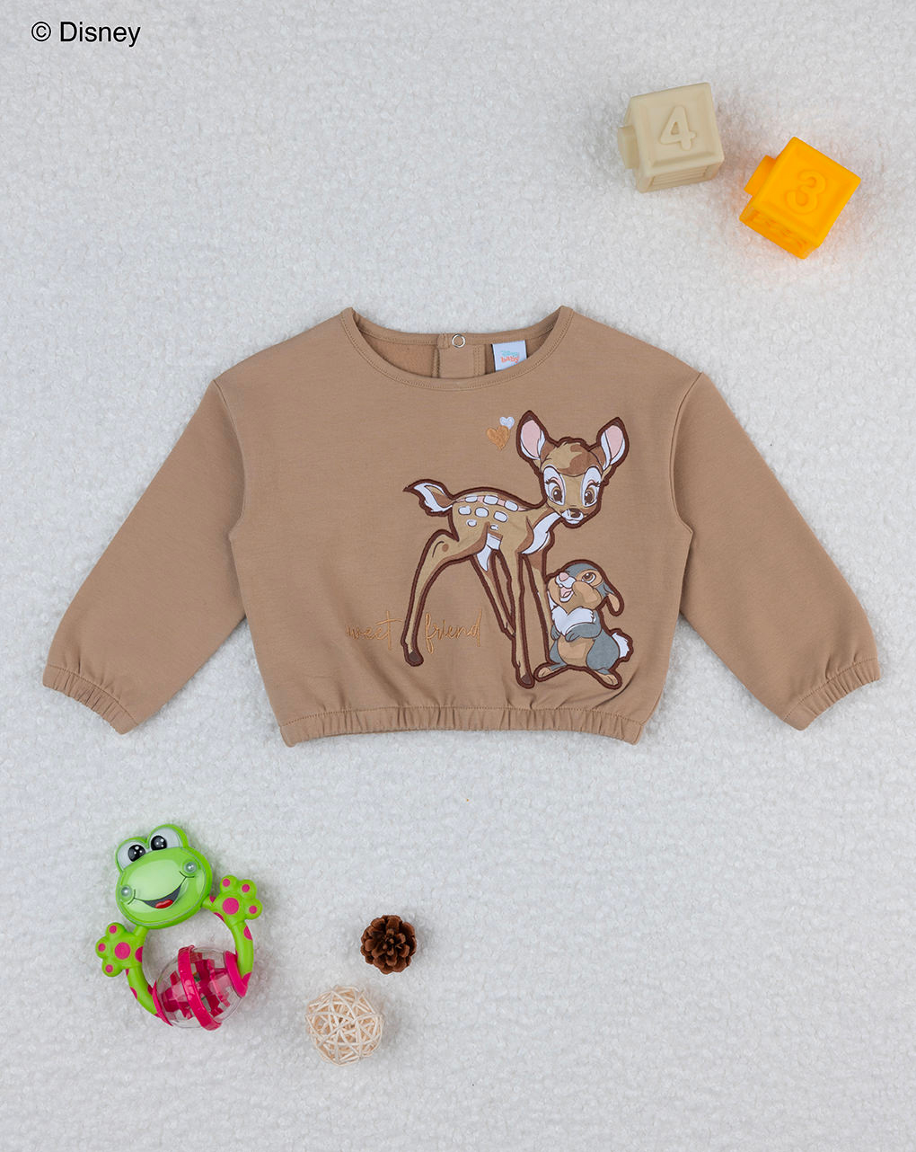 Maglia bimba marrone bambi