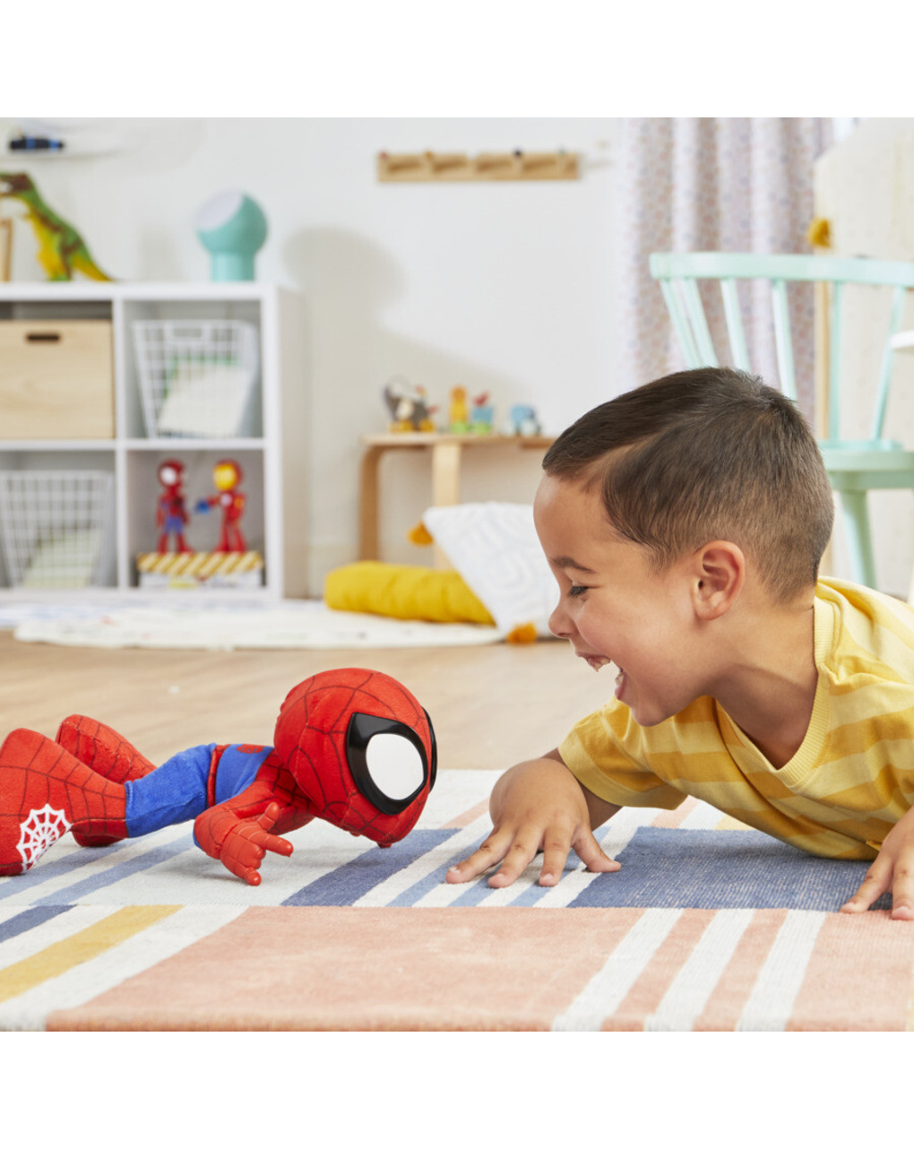 Spidey balla e gattona - peluche interattivo - 3+ - hasbro marvel spidey