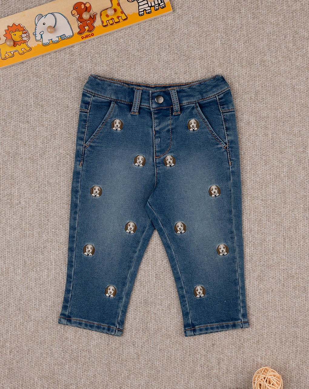 Pantalone denim bimba