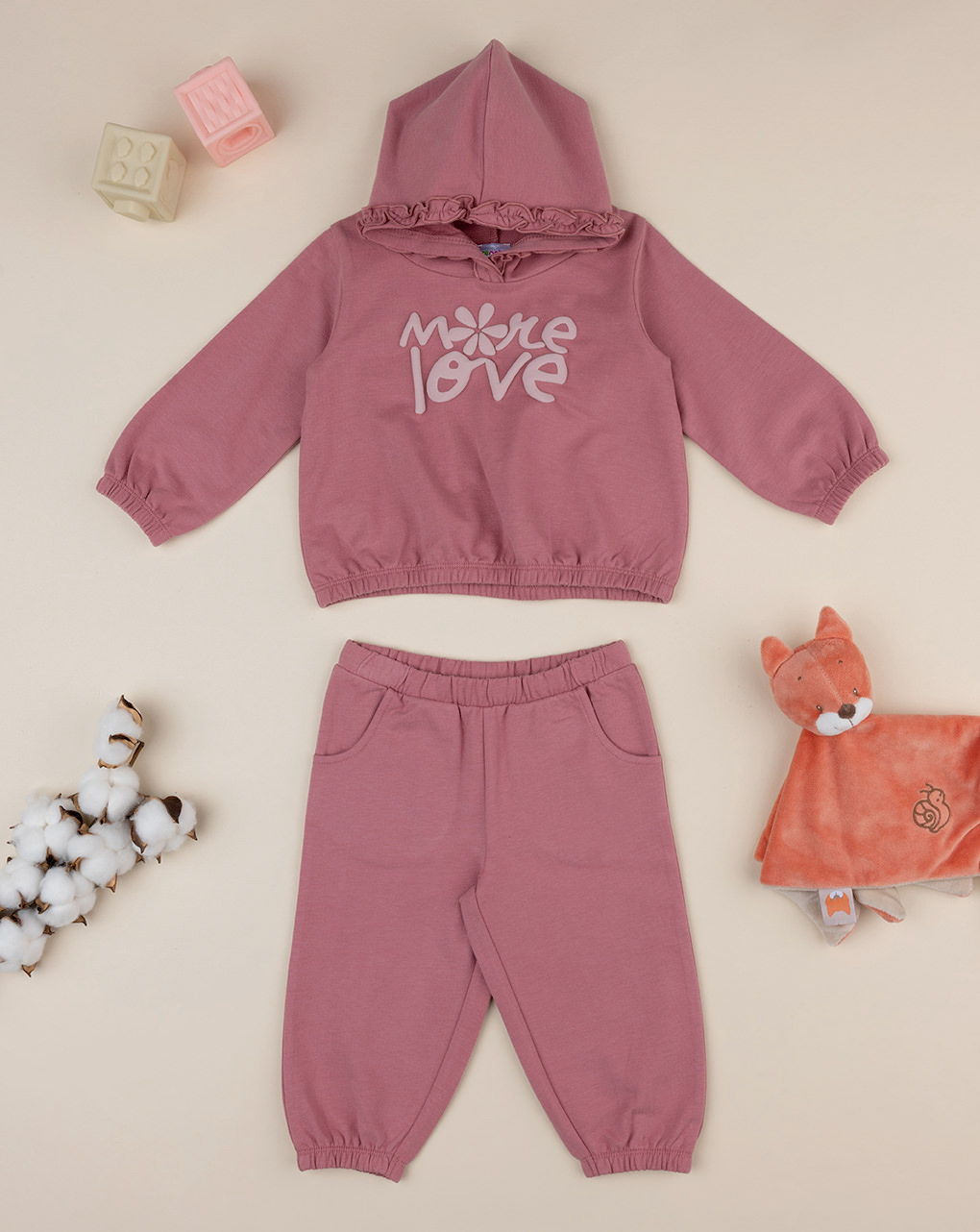 Completo jogging bimba rosa