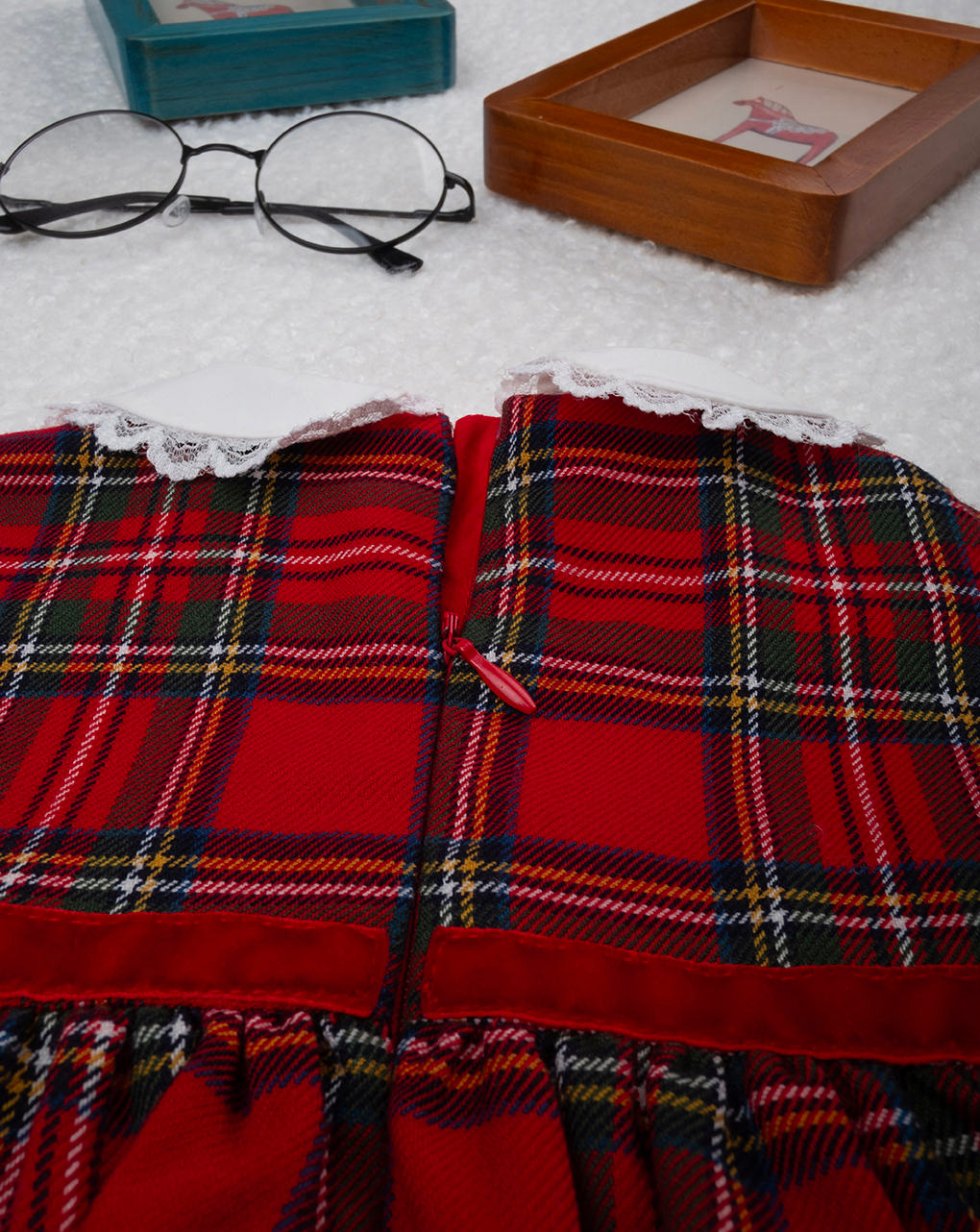 Abito tartan bimba