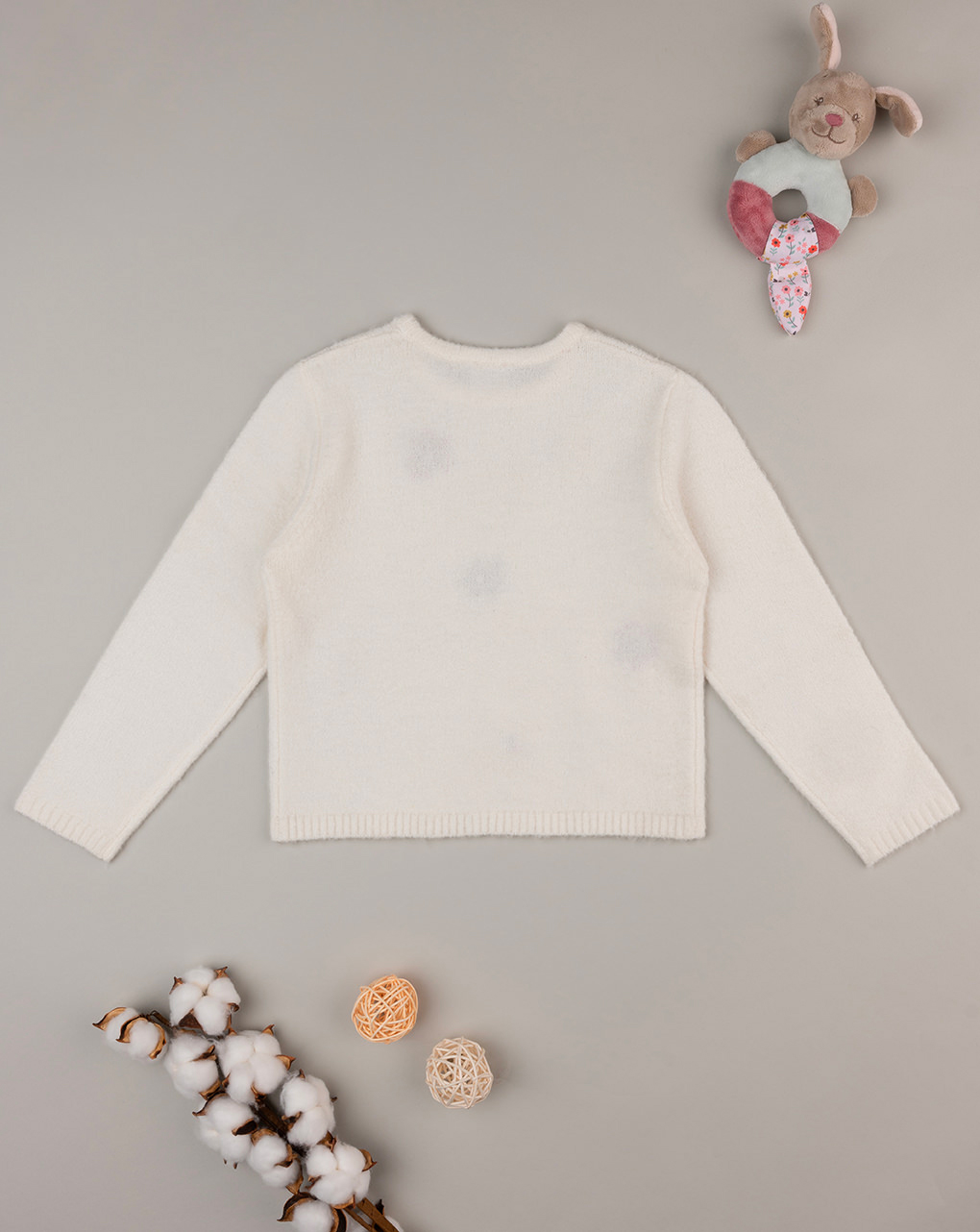 Maglia tricot bimba con ricami