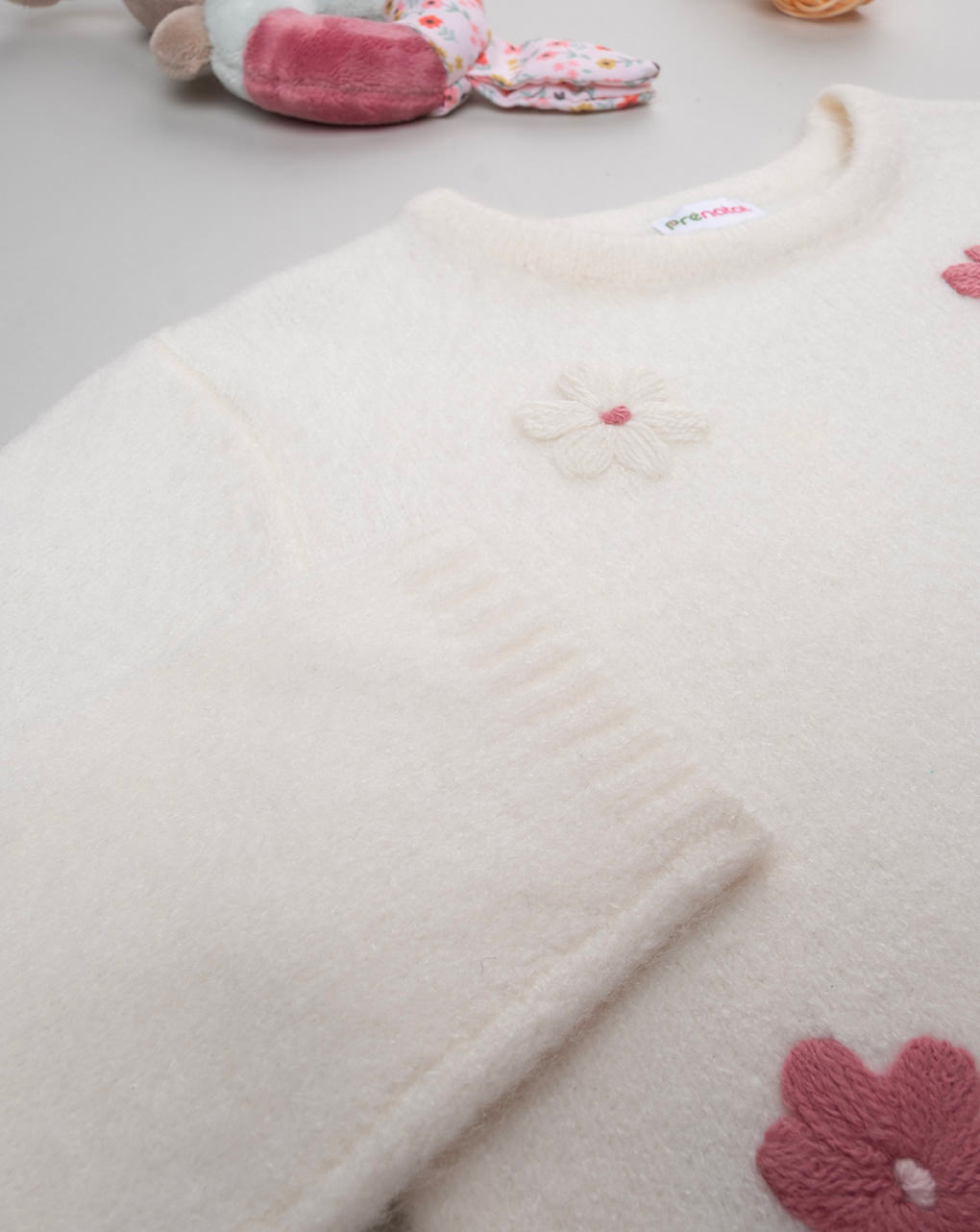 Maglia tricot bimba con ricami