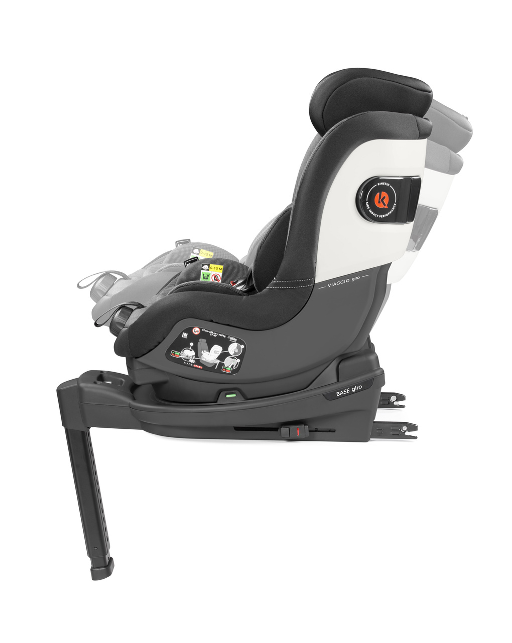 Seggiolino auto viaggio giro crystal black (61 - 105 cm) - peg perego