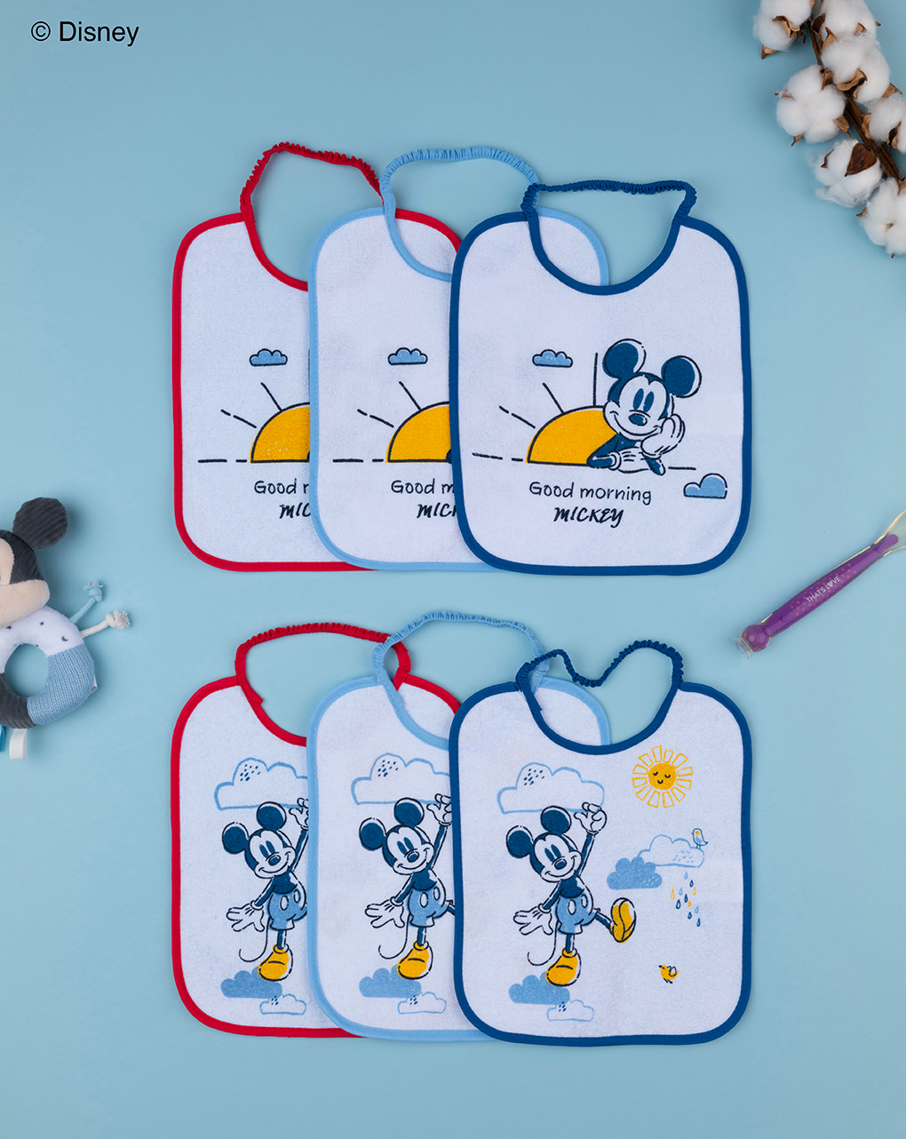 Set 6 bavaglini disney topolino