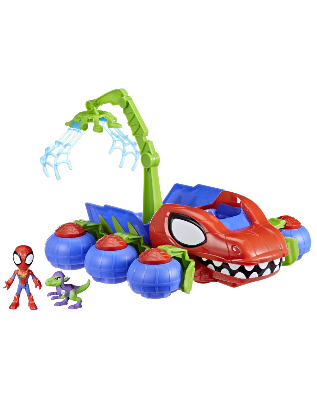 Spidey veicolo dino webs - playset con veicolo dino webs - 3+ - hasbro marvel spidey