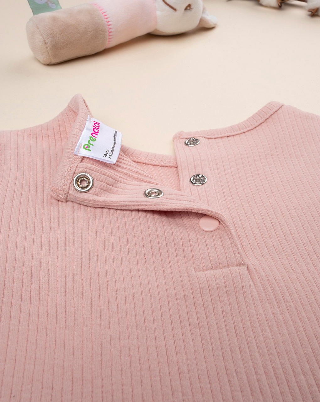 T-shirt costina bimba rosa