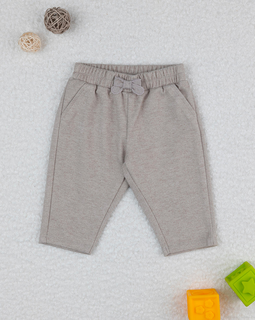 Pantaloni bimba grigio