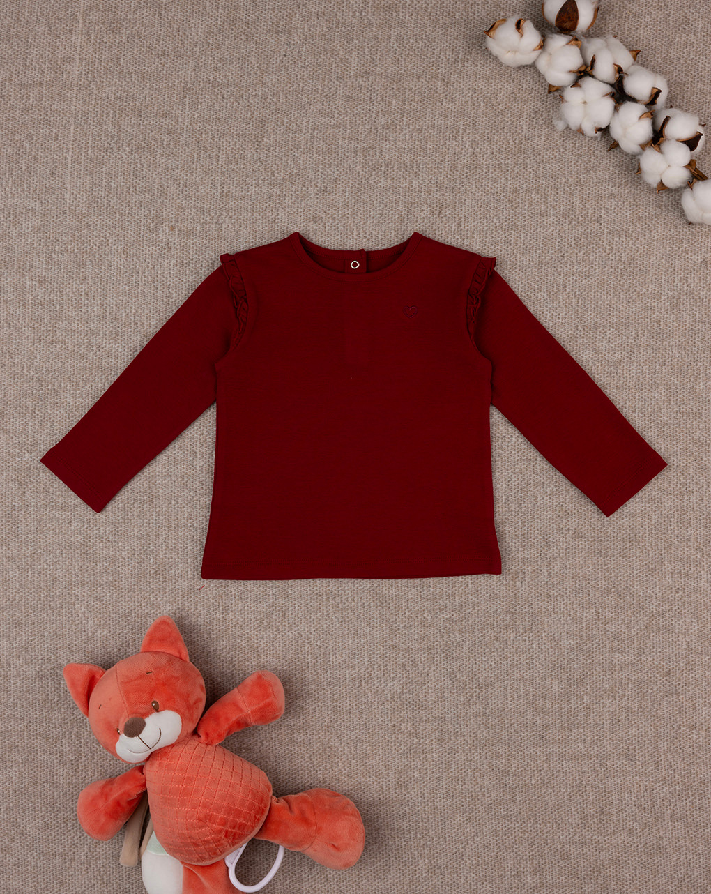 T-shirt bimba bordeaux