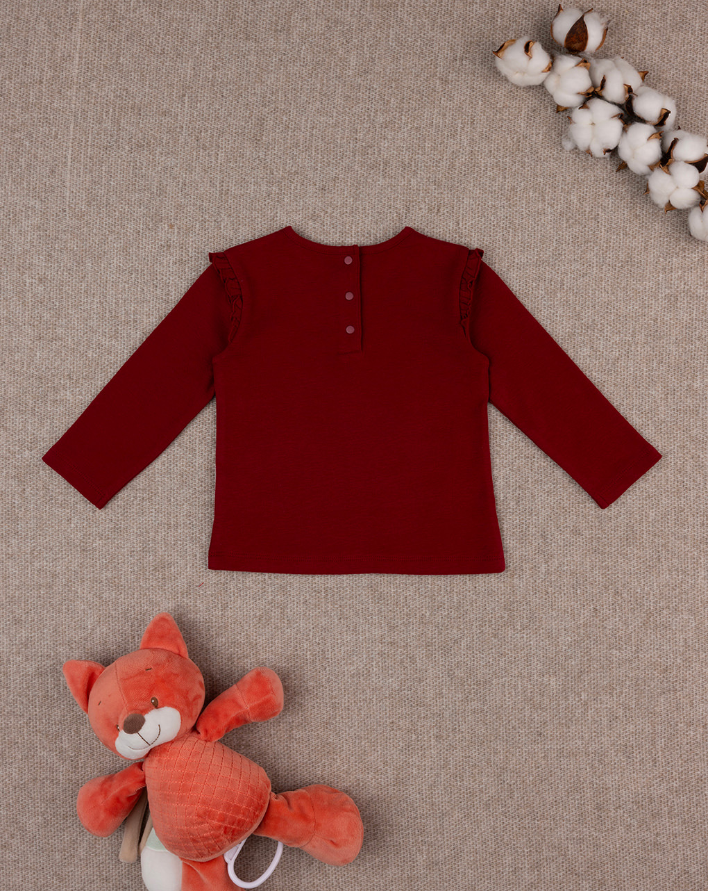 T-shirt bimba bordeaux